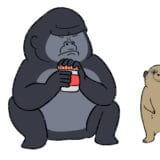 【ショートアニメ】握力激よわゴリラ